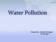 Water pollution skaidrės