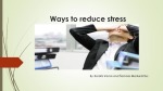 Ways to reduce stress 1