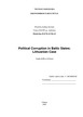 Political Corruption in Baltic States Lithuanian Case