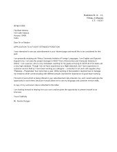 Anglų Application letter 1