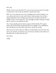 The letter about how you spend your free time