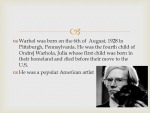 Andy Warhol presentation 2