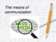 The means of communication presentation