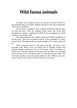 Wild fauna animals