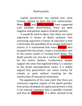 Death penalty essay 1