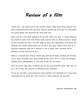 Review of a film