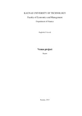 Venus project 1