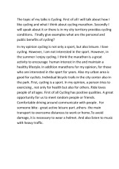 Monologas cycling 1