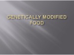 Genetically modified food 1