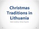 Christmas Traditions in Lithuania