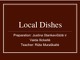 Local Dishes anglų skaidrės lietuviški patiekalai