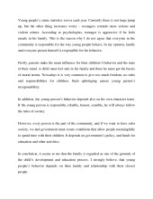 Opinion essay young people crime 1