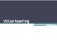 Volunteering