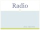 Radio skaidrės anglų kalba apie radiją