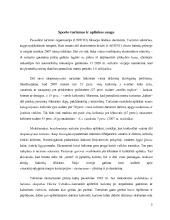 Sporto turizmo bei sporto renginių poveikis aplinkai 3