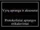 Aprangos protokoliniai reikalavimai