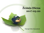 Prezentacija apie Žemės dieną 1