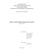 Darnaus vystimosi principų integravimas į transportą 1