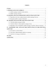 Aplinkos apsaugos reglamentvimas ir organizavimas Lietuvoje 1