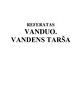 Vandens tarša referatas