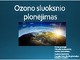 Ozono sluoksnio plonėjimas skaidrės