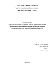 Apskaitos dokumentai ir registrai Pirkimų apskaitos dokumentai 1