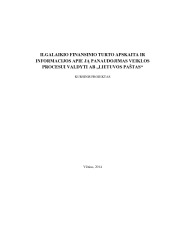 Ilgalaikio finansinio turto apskaita ir informacijos apie ją panaudojimas veiklos procesui valdyti AB „Lietuvos paštas“ 1