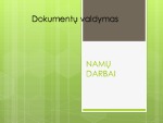 Dokumentų valdymas namų darbai 1