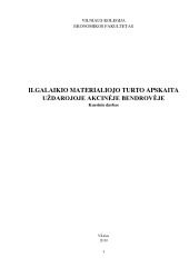 Ilgalaikio materialiojo turto apskaita įmonėje 1