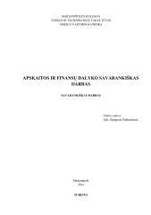 Apskaita ir finansai referatas 1