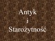 Antyki Starožytnosc