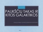 Paukščių takas ir kitos galaktikos prezentacija 1
