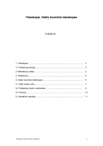 Hablo kosminis teleskopas 2