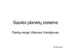 Saulės planetų sistema