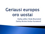 Geriausi Europos oro uostai 1