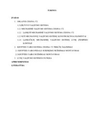 Lėktuvo „Cessna 172” aerodinaminė valdymo sistema priežiūra ir remontas 1