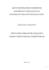 Tarptautinių atsiskaitymų bankas ir jo vaidmuo tarptautiniuose atsiskaitymuose 1