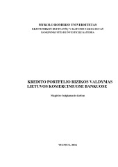 Kredito portfelio rizikos valdymas Lietuvos komerciniuose bankuose 1
