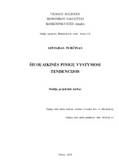 Šiuolaikinės pinigų vystymosi tendencijos 1