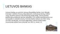 Lietuvoje veikiantys bankai ir ju teikiamos paslaugos 2