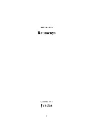 Raumenys referatas 1