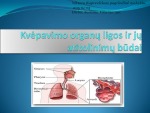 Kvėpavimo organų ligos ir jų atitolinimų būdai 1