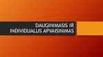 Dauginimasis ir individualus apvaisinimas 1