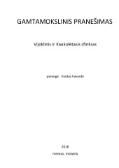 Gamtamokslinis pranešimas 1