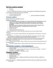 Nervinio audinio sandara, sinapse,neurologija, nervines skaidulos 1