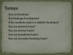 Bendrijos ir jų kaita skaidrės 2