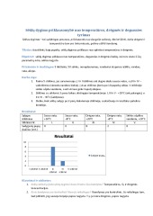 Sėklų dygimo priklausomybė nuo drėgmės ir temperatūros laboratorinis darbas 1
