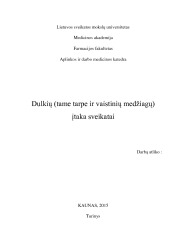 Dulkių (tame tarpe ir vaistinių medžiagų) įtaka sveikatai 1