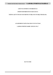Anaerobinis pajėgumas ir jo nustatymas laboratorinis darbas 1