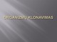 Organizmų klonavimas biologijos skaidrės